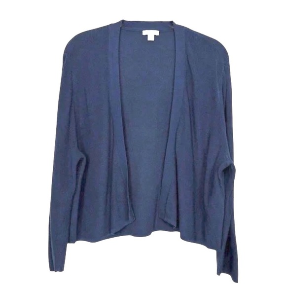 J Jill Blue Size L Open Front Cardigan - Picture 2 of 3